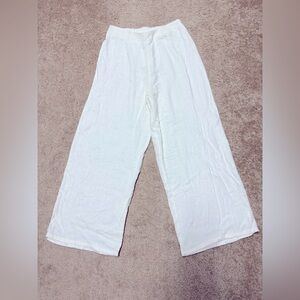 NWT Sienna Sky Cream Wide-Leg Linen Pants